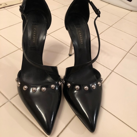 Casadei Shoes - Casadei studded pointed toe heels